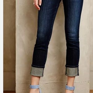AG Adriano Goldschmied Dark Blue Ankle Jeans